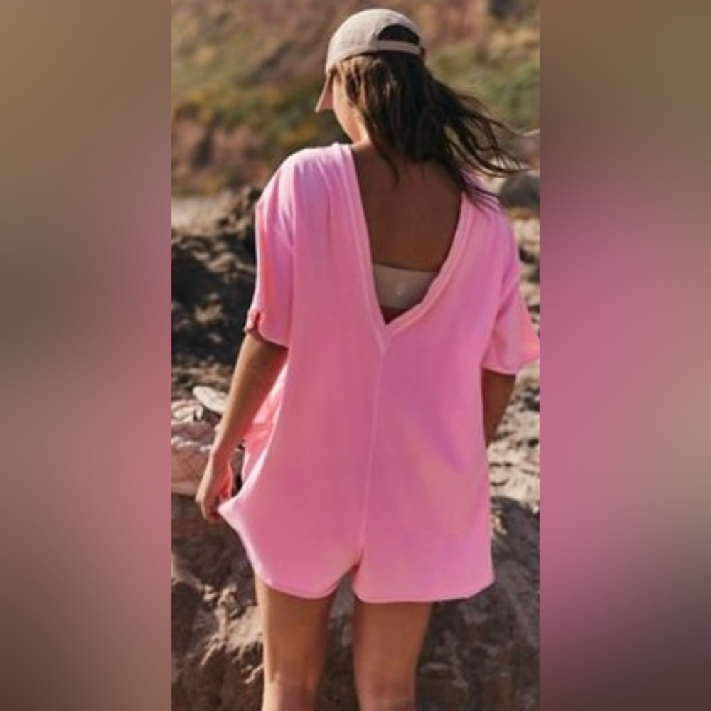 Free People Movement hot shot tee romper